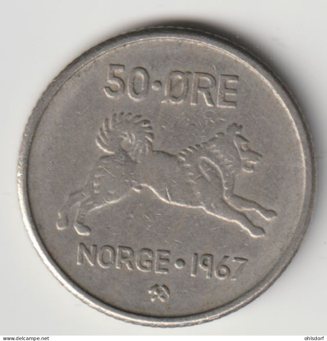 NORGE 1967: 50 Öre, KM 408 - Norvège