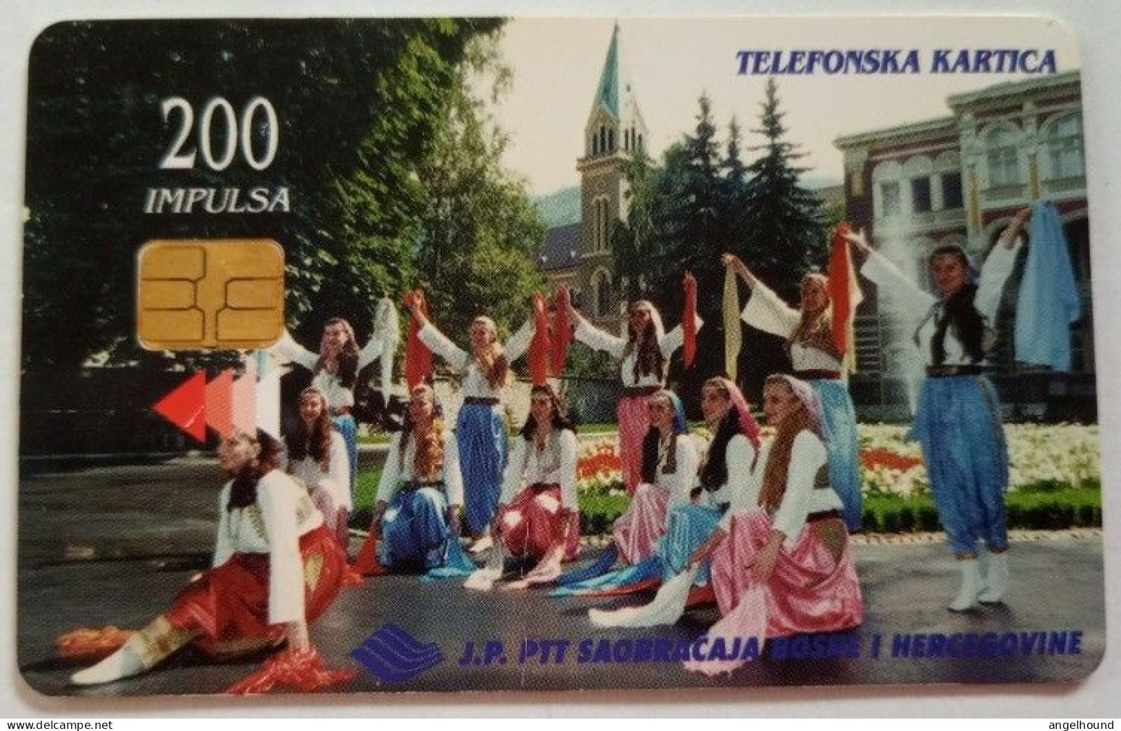 Bosnia 200 Units Chip Card - Folk Costumes BiH - Bosnie