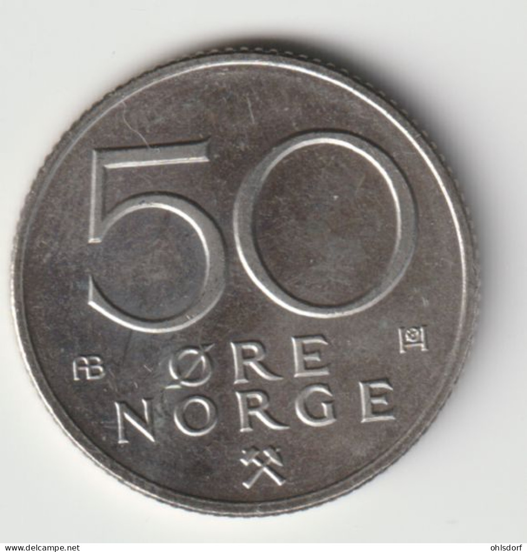 NORGE 1976: 50 Öre, KM 418 - Noruega
