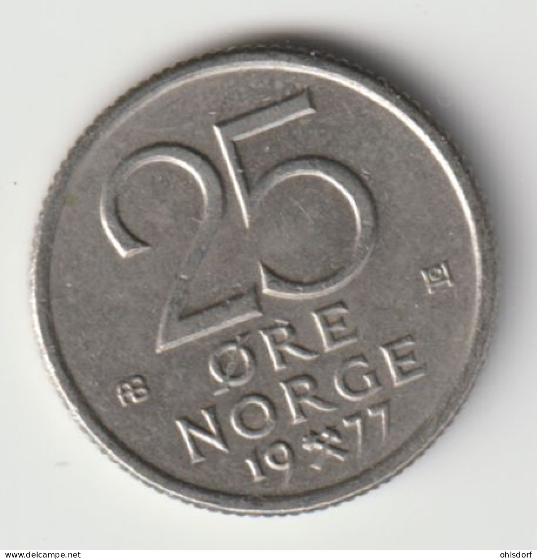 NORGE 1977: 25 Öre, KM 417 - Norway