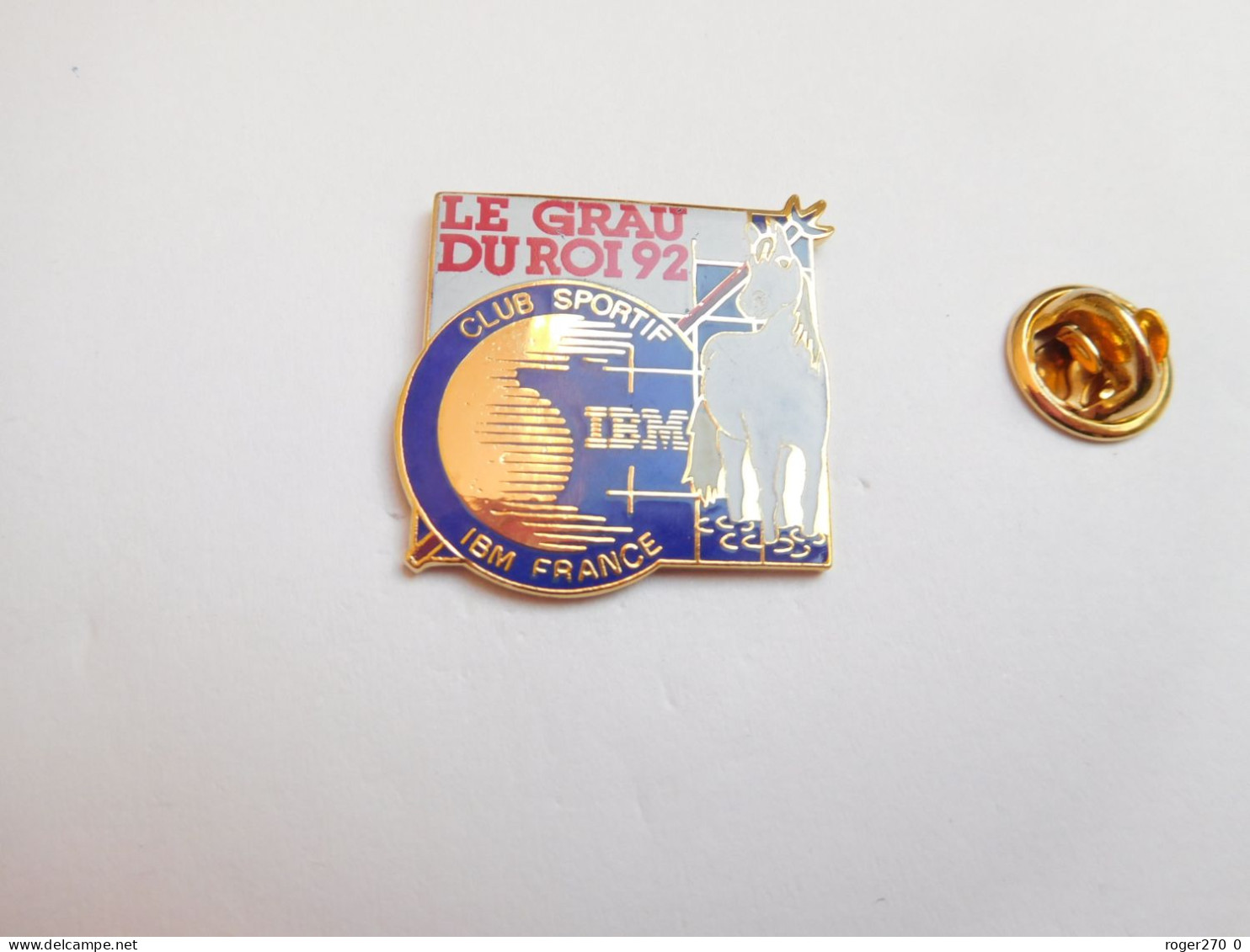 Beau Pin's En EGF , Informatique , IBM , Club Sportif IBM France , Le Grau Du Roi , Cheval , Camargue - Informatique