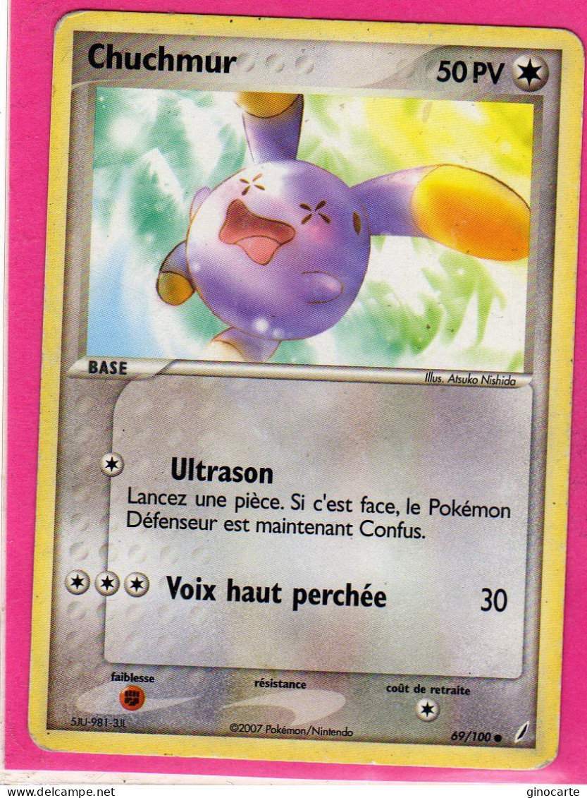 Carte Pokemon 2007 Ex Gardien De Cristal 69/100 Chuchmur 50pv Occasion - Ex