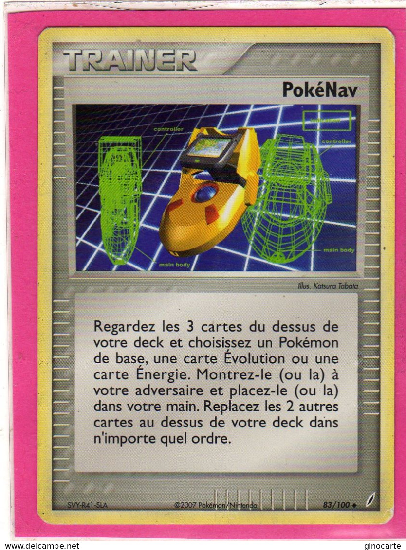 Carte Pokemon 2007 Ex Gardien De Cristal 83/100 Pokenav Bon Etat - Ex