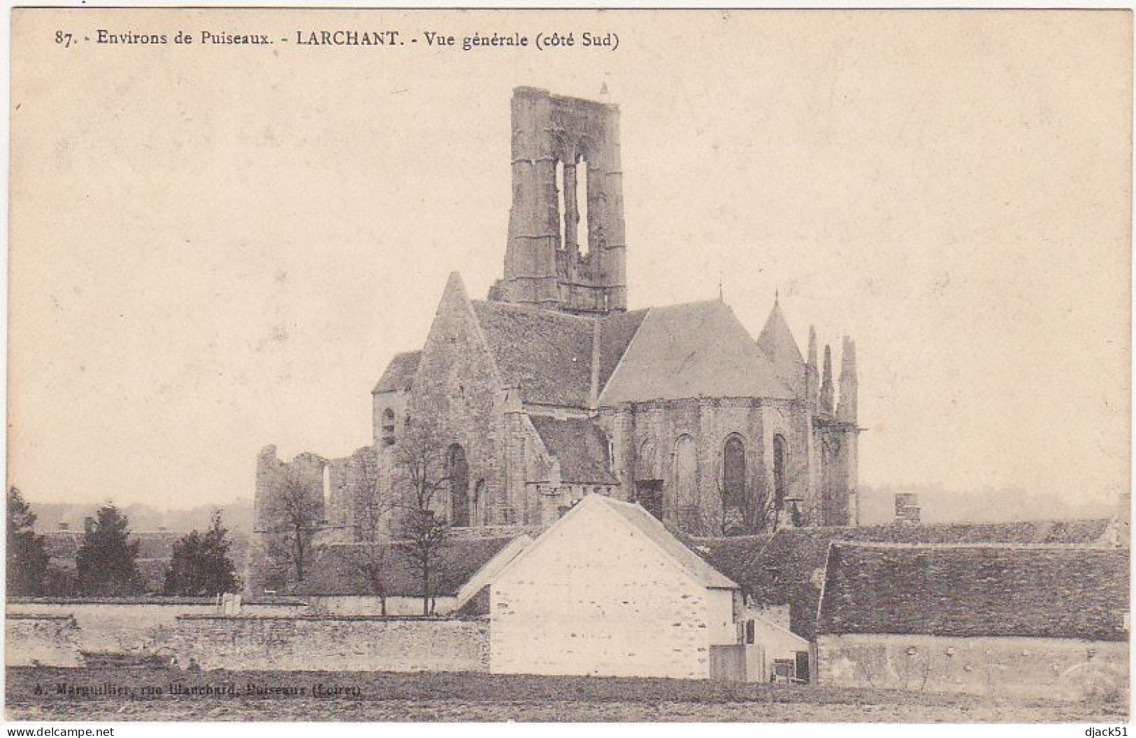 77 - Environs De Puiseaux - LARCHANT - Vue Générale (côté Sud) - 1904 - Larchant