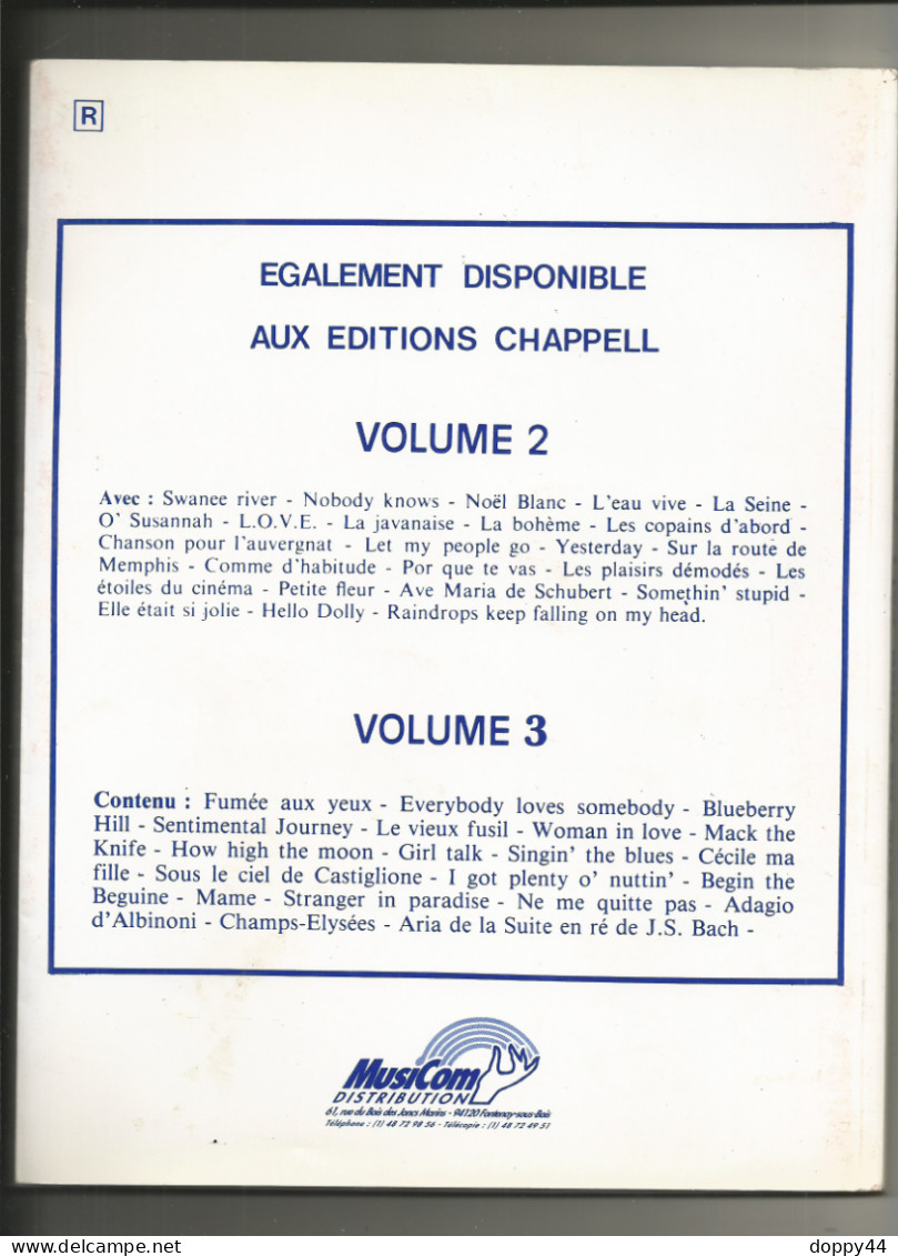 A VOUS DE JOUER A L'ORGUE ELECTRONIQUE VOLUME 1  J.PHILIPPE DELRIEU EDITION CHAPPELL  TTB - Musica