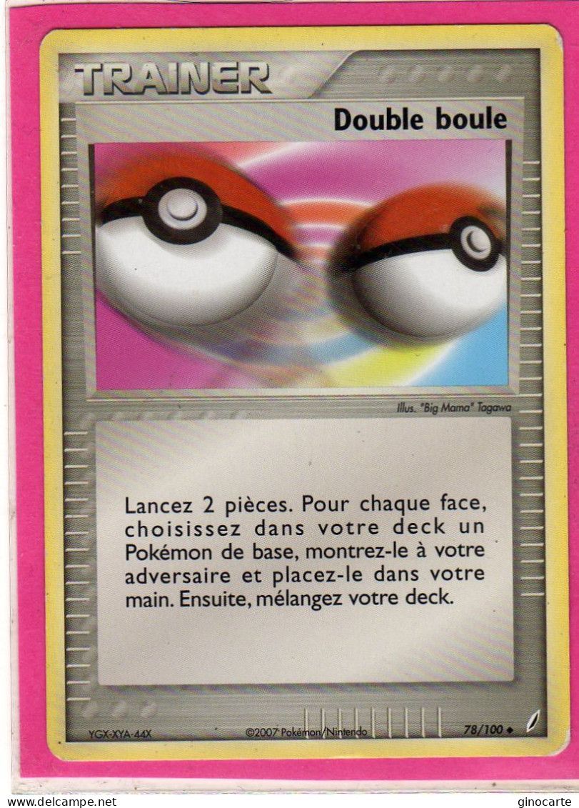 Carte Pokemon 2007 Ex Gardien De Cristal 78/100 Double Boule Bon Etat - Ex