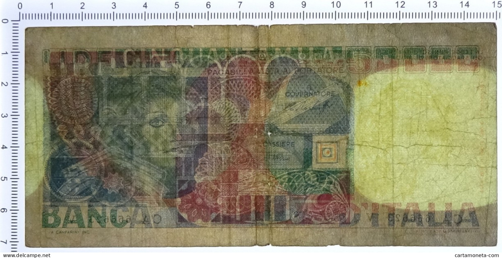 50000 LIRE FALSO D'EPOCA BANCA D'ITALIA VOLTO DI DONNA 11/04/1980 QBB - [ 8] Ficticios & Especimenes