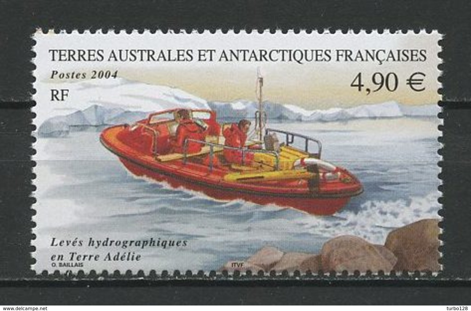 TAAF 2004 N° 394 **  Neuf MNH Superbe C 19,60 € Bateaux Canot Levés Hydrographiques Boats  Ships Transports - Hojas Bloque