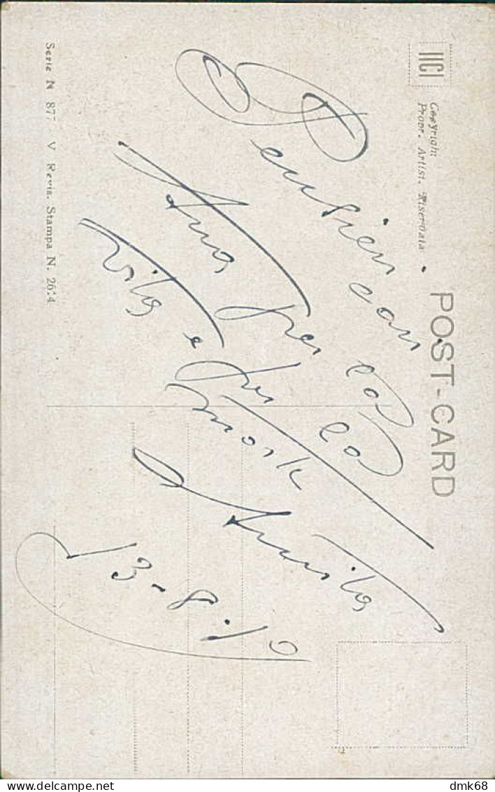 MONESTIER SIGNED 1910s POSTCARD - WOMAN & IVY - N.877 (5426) - Feiertag, Karl