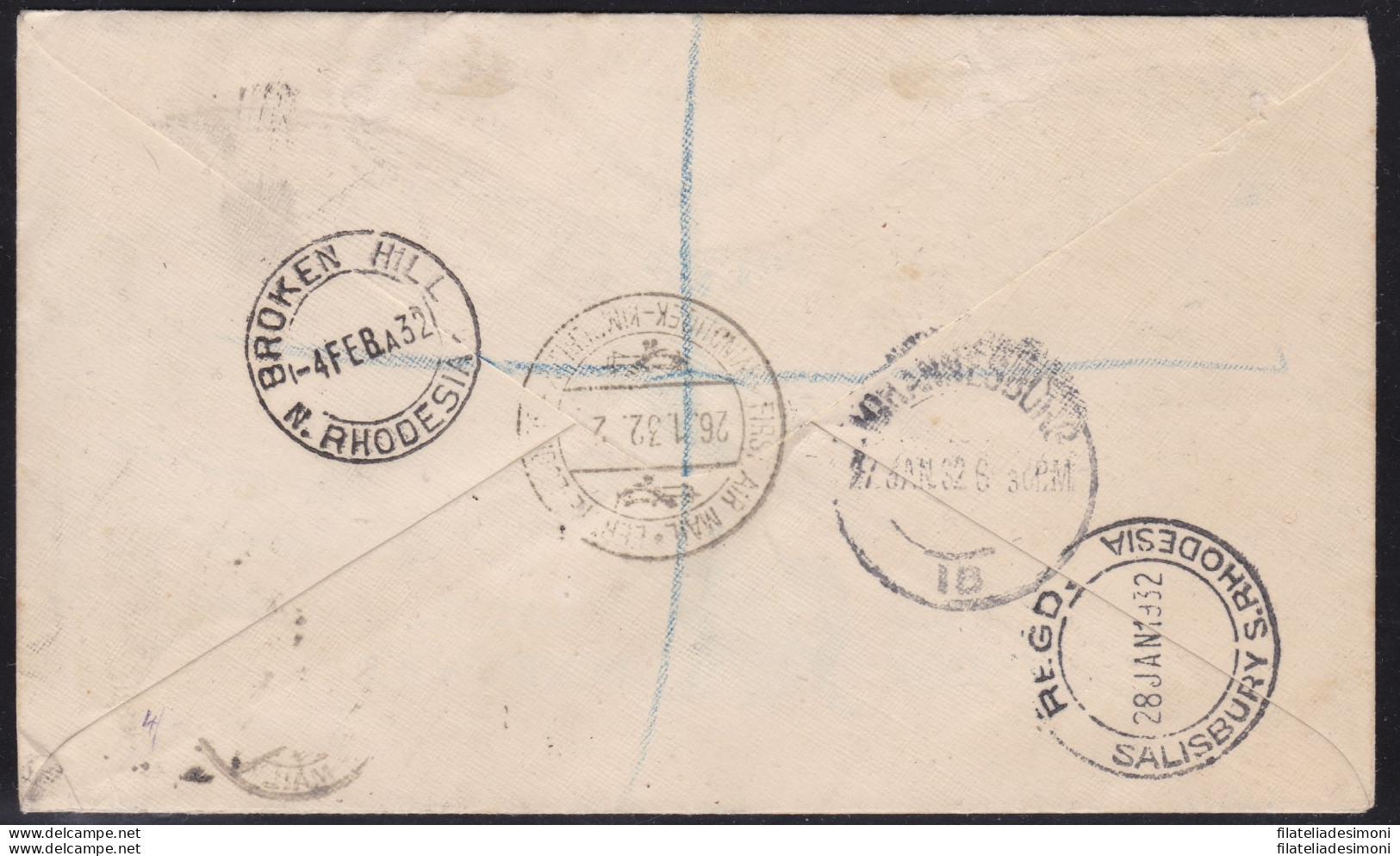 1932 South West Africa , SWA, First Flight Windhoek-Kimberley VERY FINE - Other & Unclassified