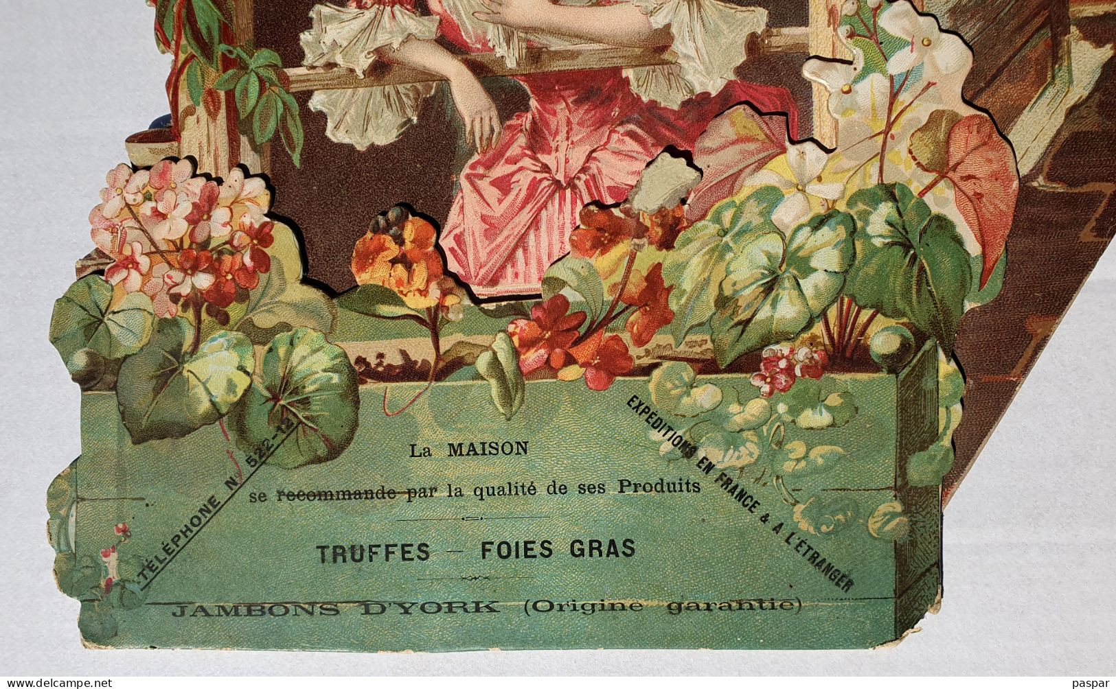 Grand Calendrier Avec Vide Poches Original Circa 1900 Carton épais 35x22cm Charcuterie Labbée Ribot St Philippe Du Roule - Grossformat : ...-1900