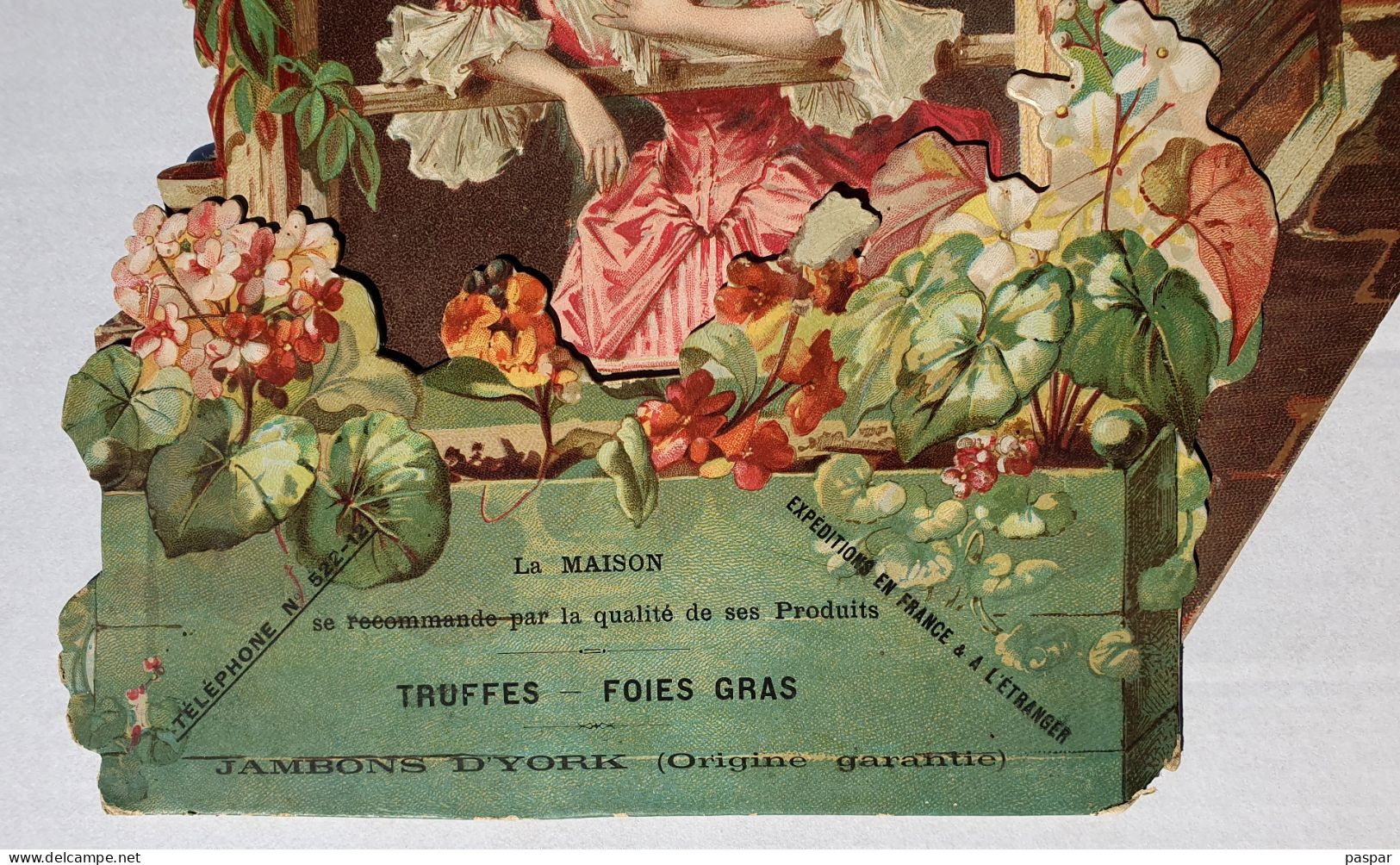 Grand Calendrier Avec Vide Poches Original Circa 1900 Carton épais 35x22cm Charcuterie Labbée Ribot St Philippe Du Roule - Formato Grande : ...-1900