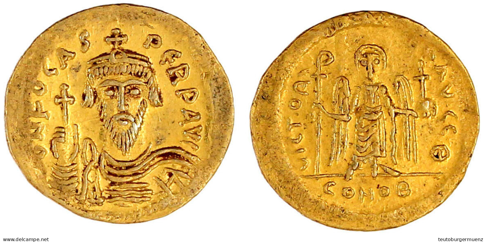 Solidus 602/610, Constantinopel, 9. Offizin. 4,49 G. Vorzüglich Exemplar Münzzentrum Rheinland Auktion 194, Nr. 1112. Se - Bizantine