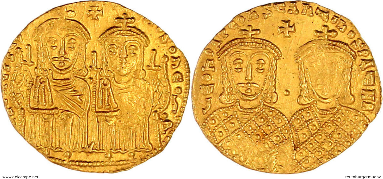 Solidus, Gemeinsam Mit Constantin VI., 776/778, Constantinopel. 4,43 G. Vorzüglich Exemplar Bertolami Auktion 236, Nr. 1 - Byzantines