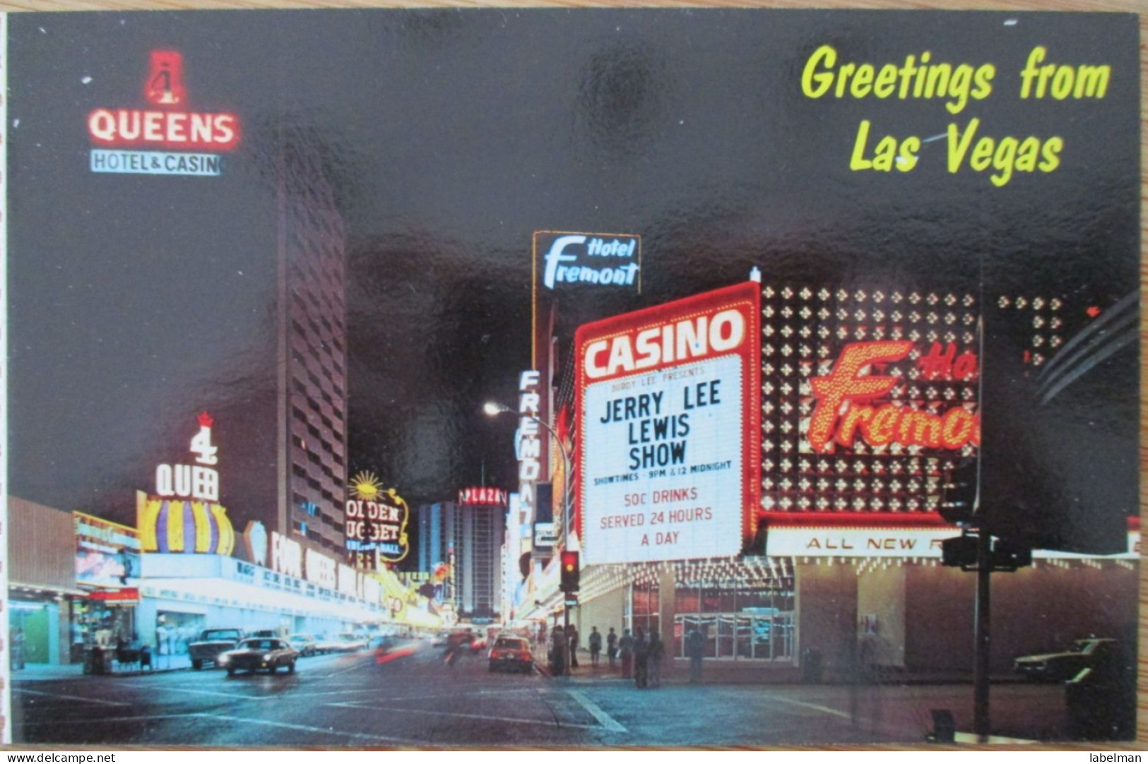 USA US NEVADA SINCITY LAS VEGAS QUEENS CASINO HOTEL POSTCARD CARTE POSTALE POSTKARTE CARTOLINA ANSICHTSKARTE - Las Vegas