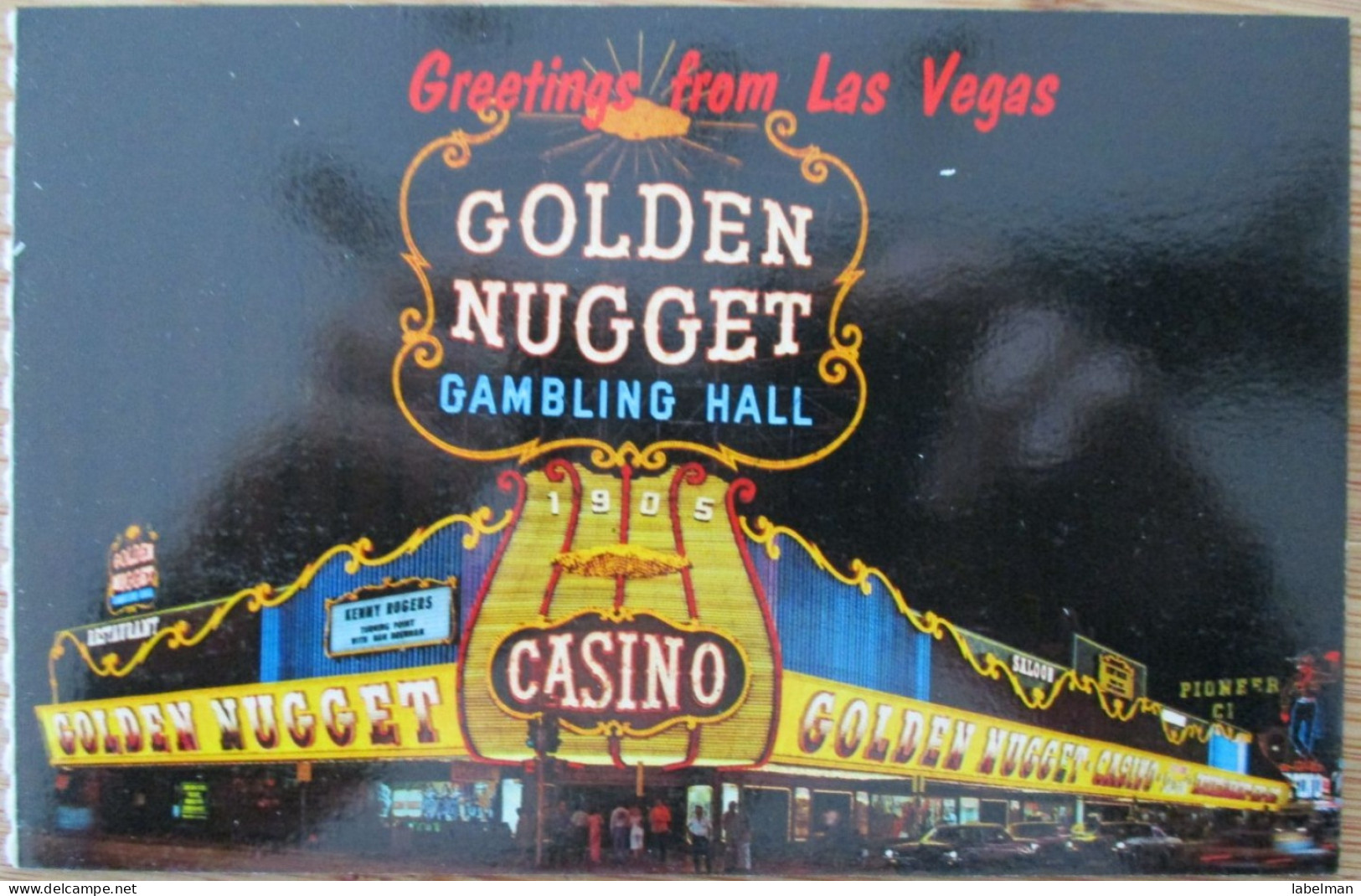 USA US NEVADA SINCITY LAS VEGAS GOLDEN NUGGET CASINO HOTEL POSTCARD CARTE POSTALE POSTKARTE CARTOLINA ANSICHTSKARTE - Las Vegas