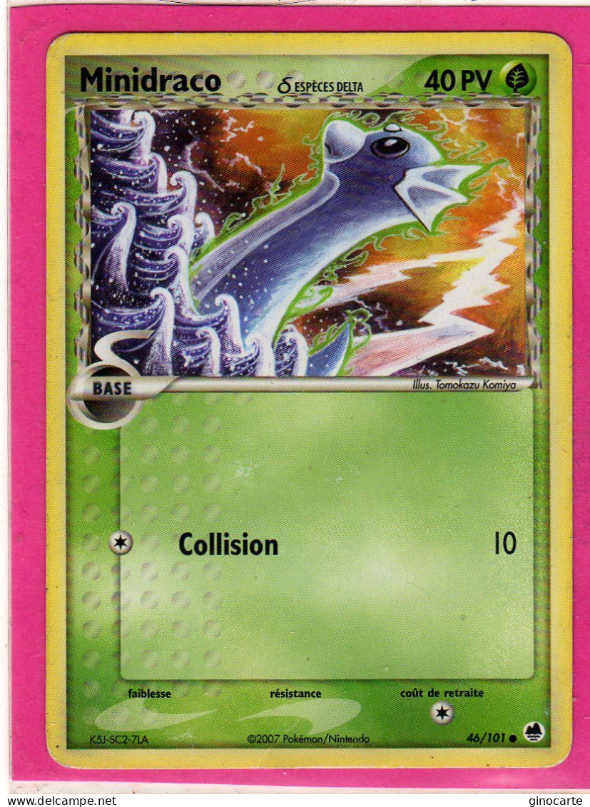 Carte Pokemon 2007 Ex Ile Des Dragons 46/101 Minidraco 40pv Occasion - Ex