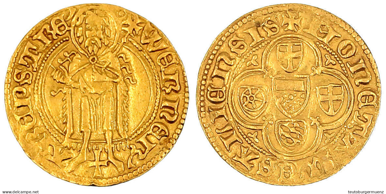 Goldgulden O.J.(1399/1402), Wesel. 3,44 G. Sehr Schön, Fassungsspuren (?) Friedberg 3426. Noss 315. - Otros & Sin Clasificación