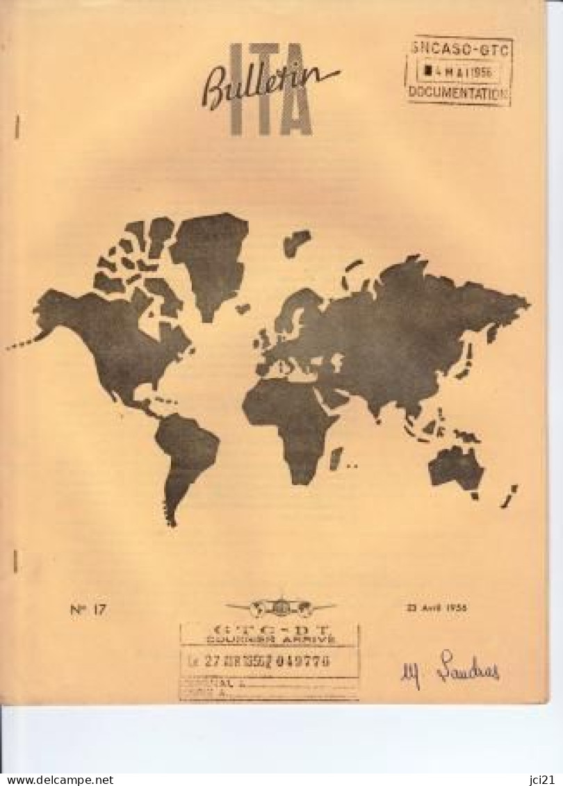 Note D'information N°17 Du 23 Avril 1956 - Institut Du Transport Aérien _Di041 - Handbücher