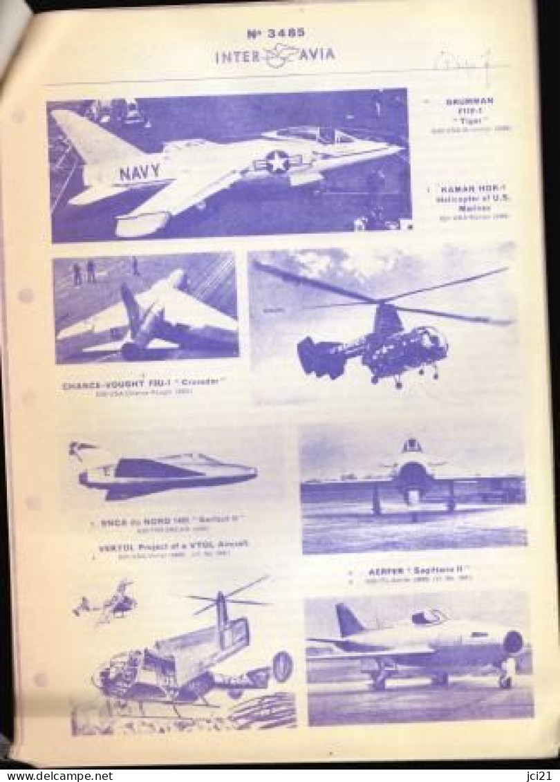 Note D'information De Mai/juin 1956 - Transport Aérien (avion, Hélicoptère)_Di038-037-036-035-034 - Aviazione