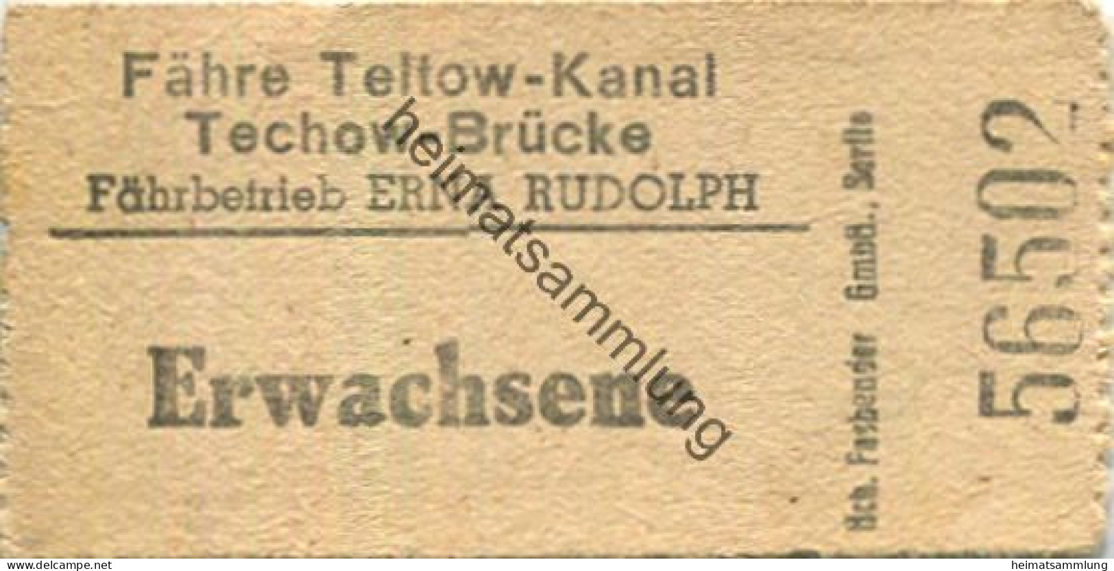 Deutschland - Berlin - Fähre Teltow-Kanal - Techow-Brücke - Fährbetrieb Erna Rudolph - Europe