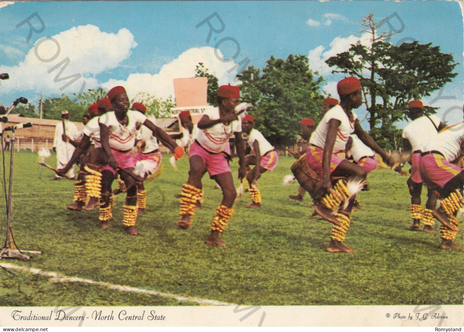 CARTOLINA  C3 NIGERIA-TRADIZIONAL DANCERS-NORTH CENTRAL STATE-VIAGGIATA 1981 - Teramo