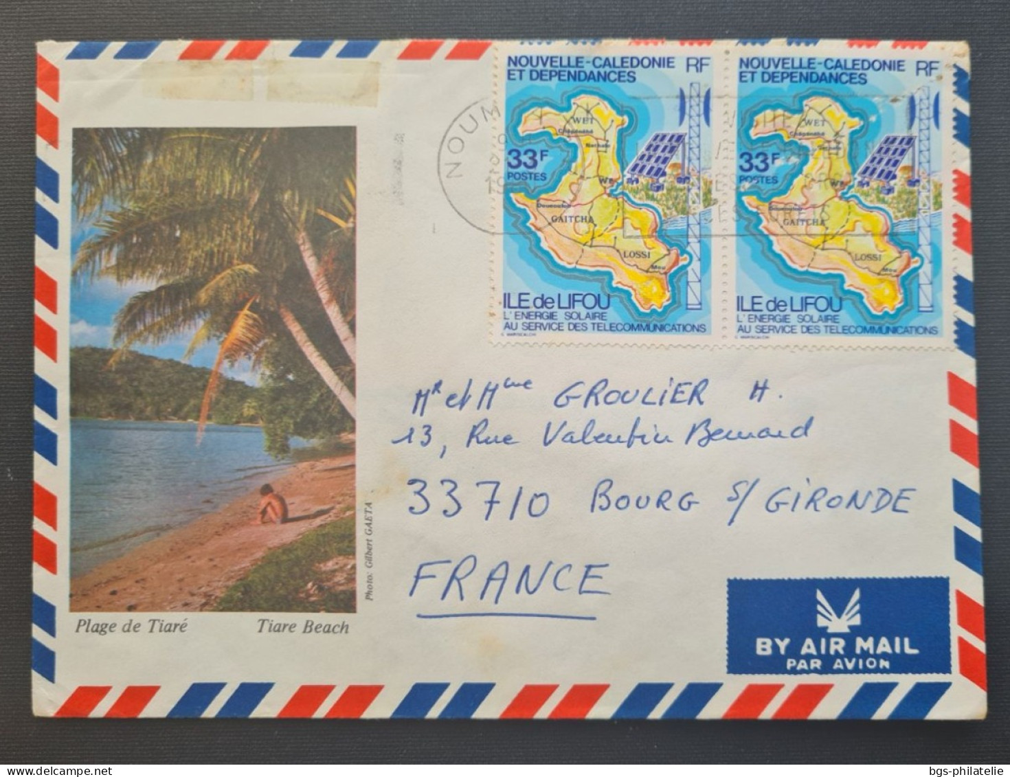 Nouvelles Calédonie,  Timbre N° 424 ×2 Sur Lettre. - Briefe U. Dokumente