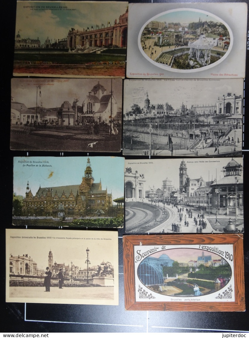 Lot De 60 CPA De L'Exposition De Bruxelles En 1910 - Loten, Series, Verzamelingen