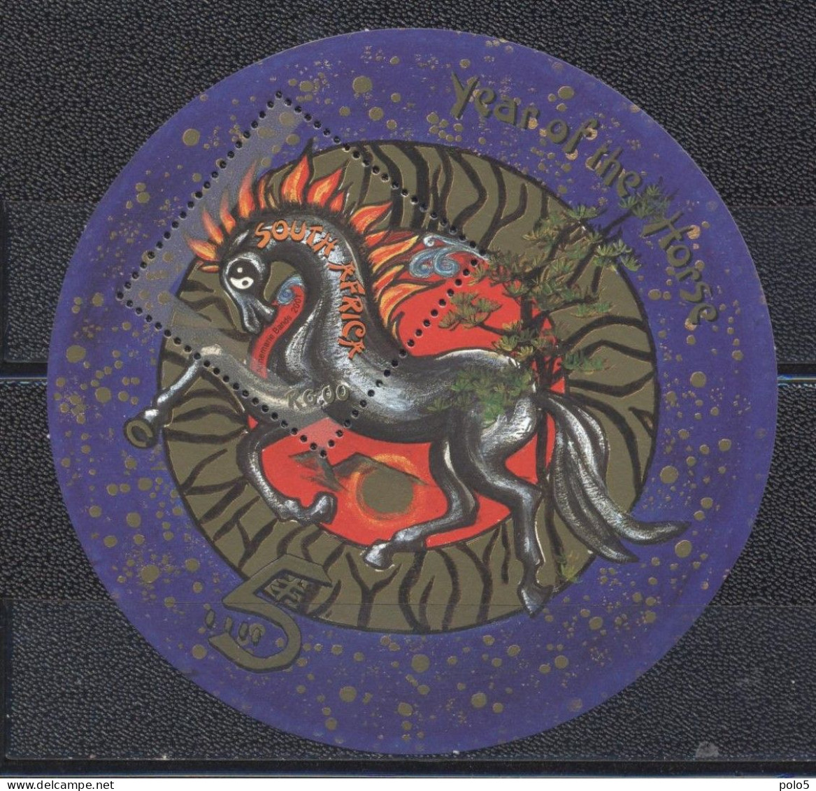 RSA 2001- Chinese New Year- Year Of The Horse M/Sheet - Ongebruikt