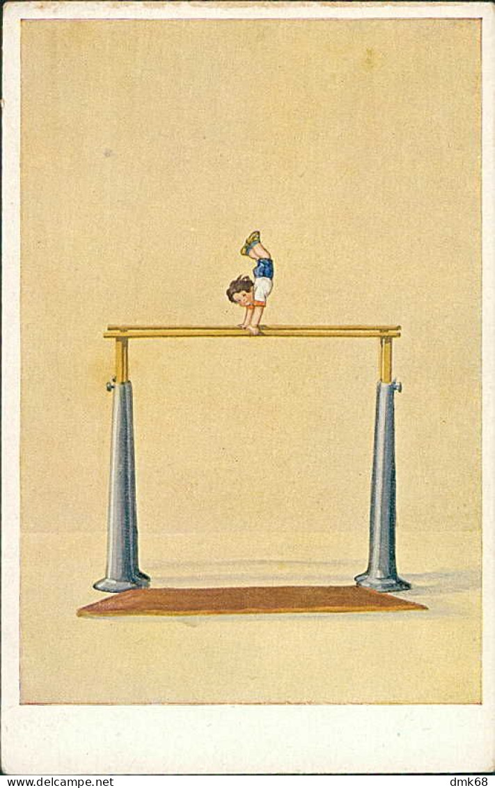 W.S.S.B. 1910s POSTCARD - SPORT - KID & UNEVEN BARS - N. 5935 (5432) - Feiertag, Karl