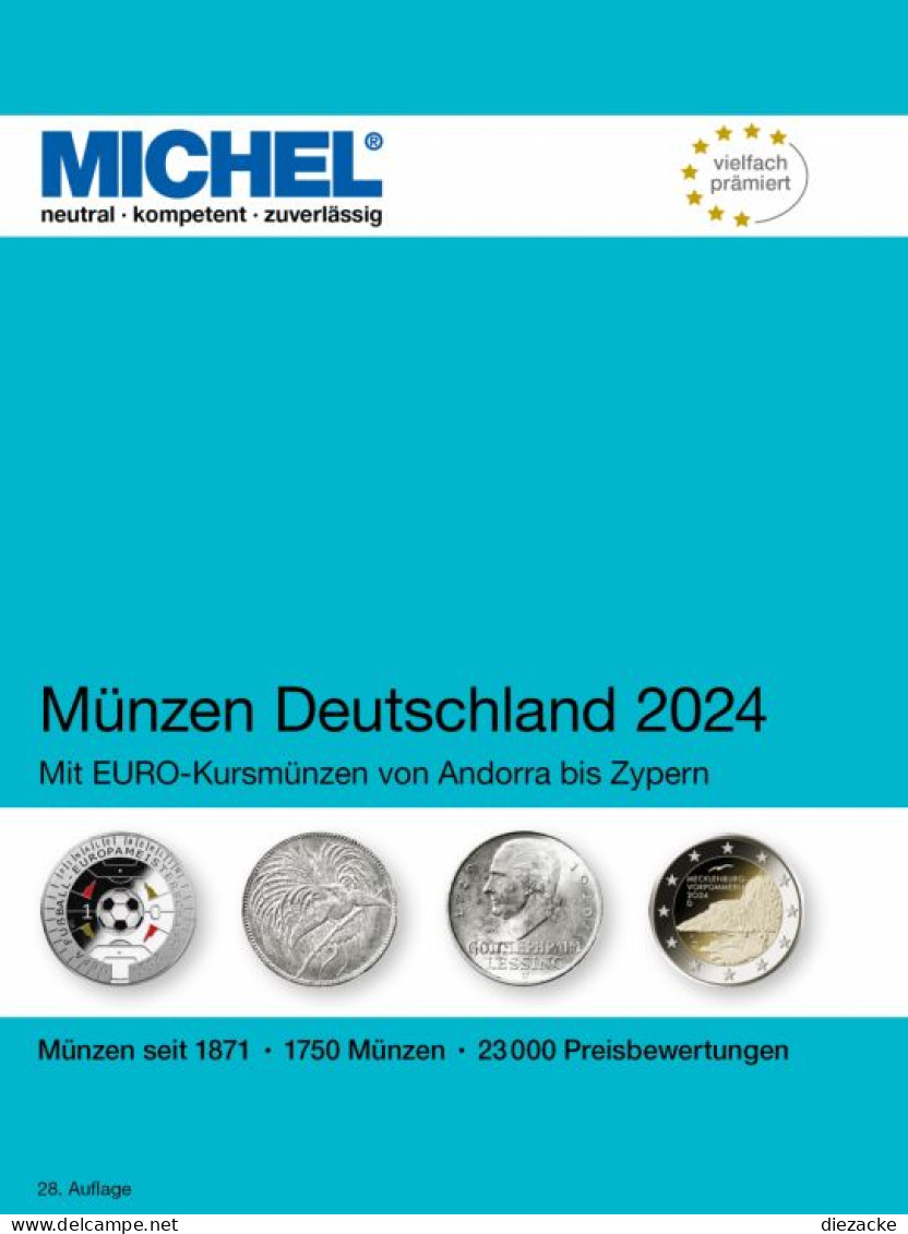 Michel Katalog Münzen Deutschland 2024 Mit Euro-Münzen, Inland Portofrei! Neu - Livres & Logiciels