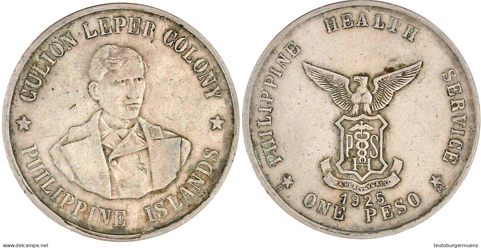 Peso 1925 Der Culion Leprakolonie. Sehr Schön, Kl. Kratzer. Krause/Mishler 18. - Filippijnen