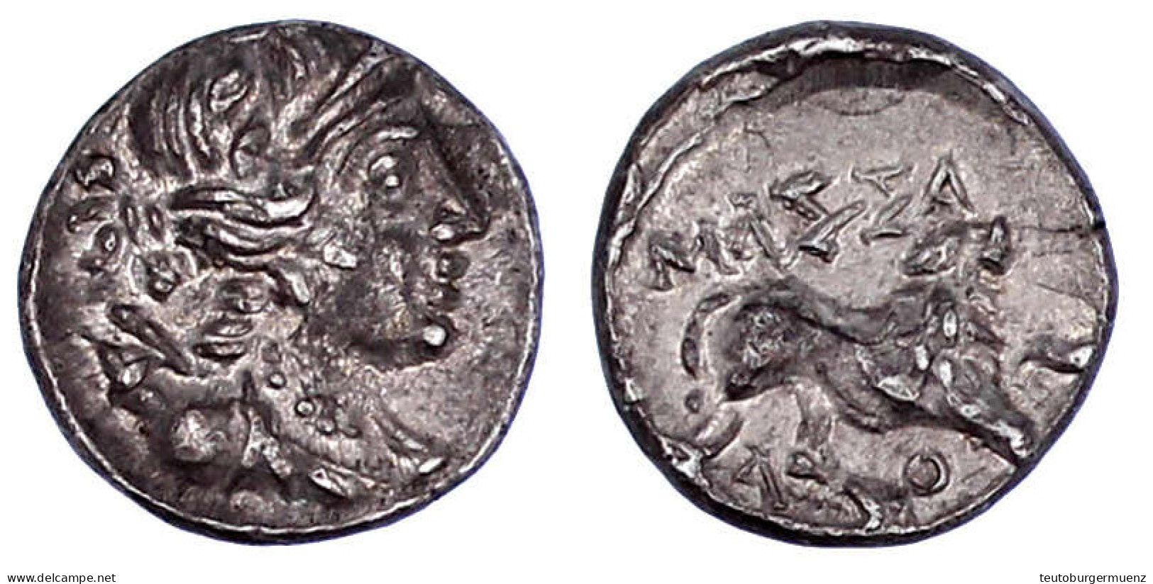 Drachme Um 125/90 V. Chr. Artemisbüste R./Löwe R. 2,64 G. Vorzüglich/Stempelglanz, Prachtexemplar. Depeyrot 41.9. - Gauloises