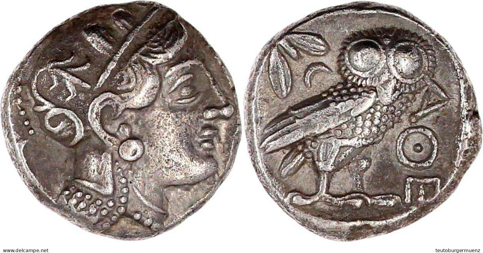 Tetradrachme 353/294 V. Chr. Kopf Der Athena R./Eule. 16,89 G. Unbekannte östliche Münzstätte. Sehr Schön/vorzüglich Vgl - Grecques