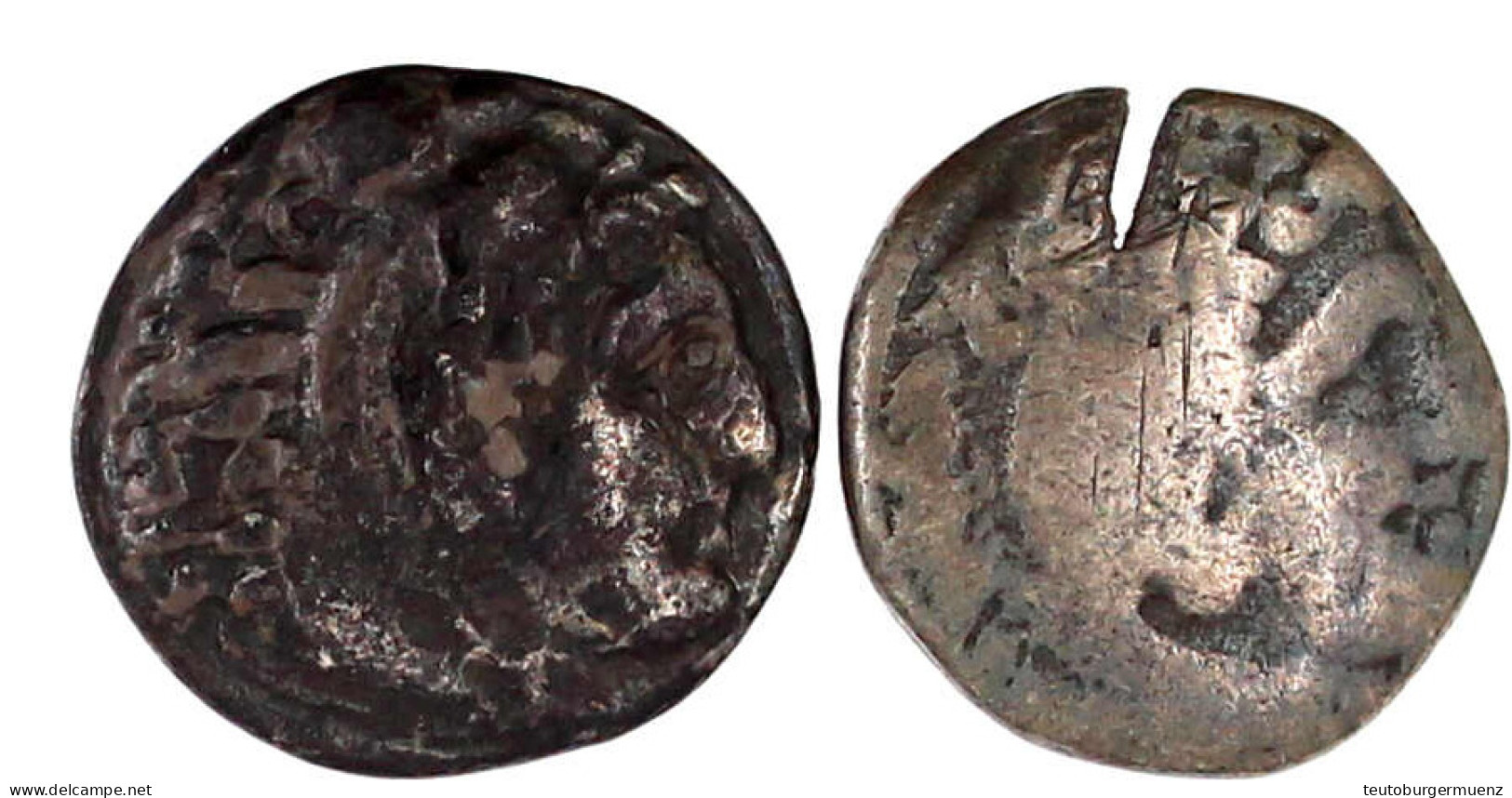 2 X Drachme. Schön, Schrötlingsriß Und Fast Sehr Schön - Griechische Münzen