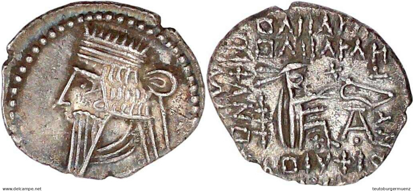 Drachme 51/78, Ekbatana. 3,59 G. Vorzüglich. Sellwood 71.1. - Griechische Münzen