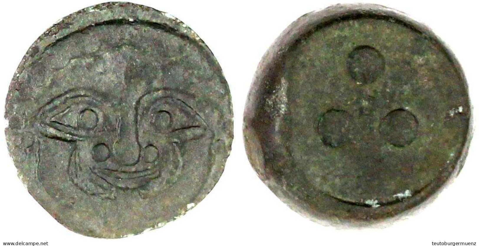 AE Tetras 425/409 V. Chr. Kopf Der Gorgo V.v./3 Wertpunkte. 11,84 G. Vorzüglich. SNG ANS 181. - Grecques