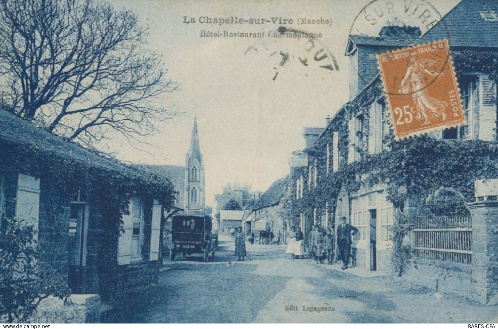 50 LA CHAPELLE SUR VIRE - Hotel - Restaurant Courmontagne - TTB - Otros & Sin Clasificación