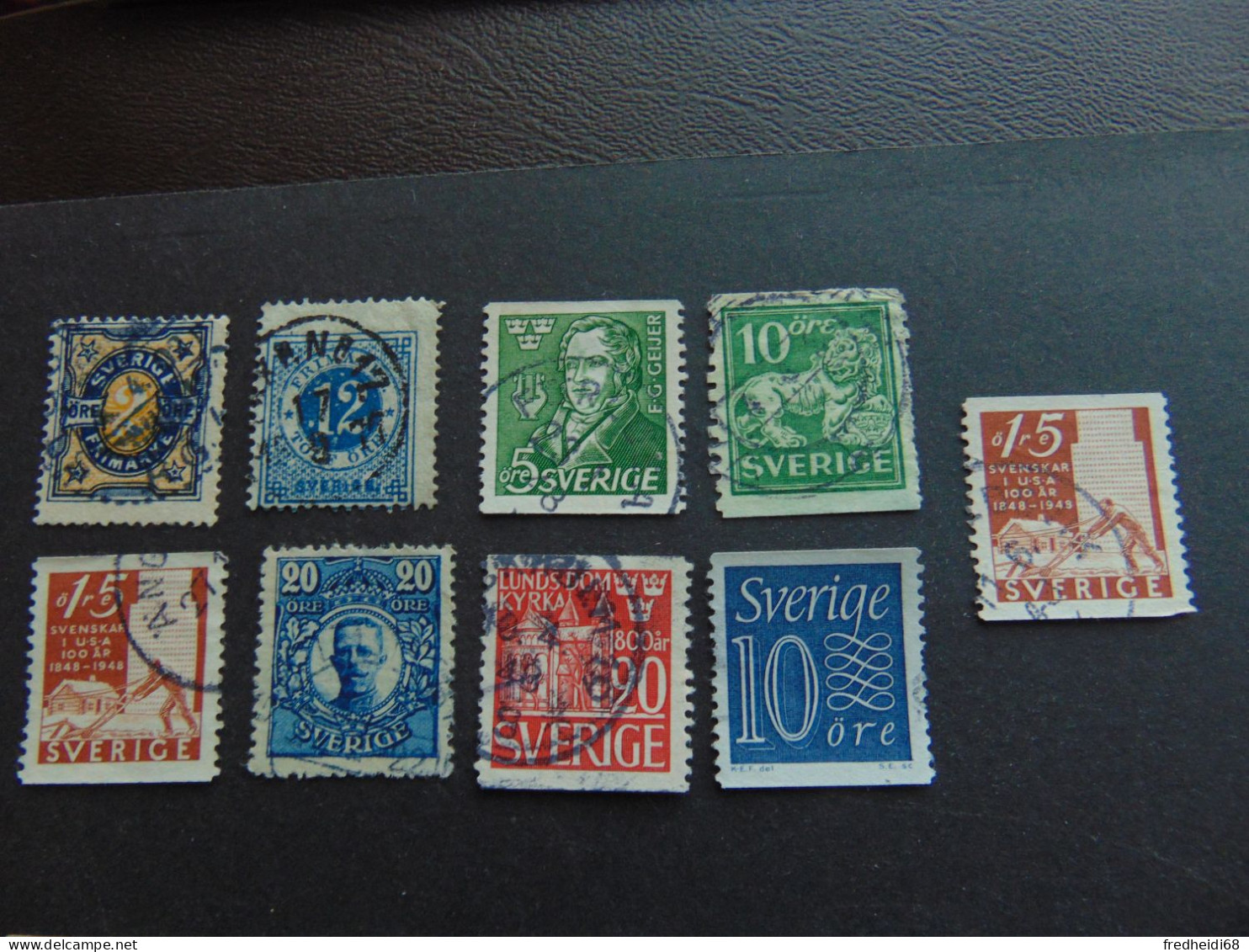 Magnifique Lot De 9 Timbres D'usage Courant Oblitérés Dont Certains Du XIXème Siècle - Verzamelingen