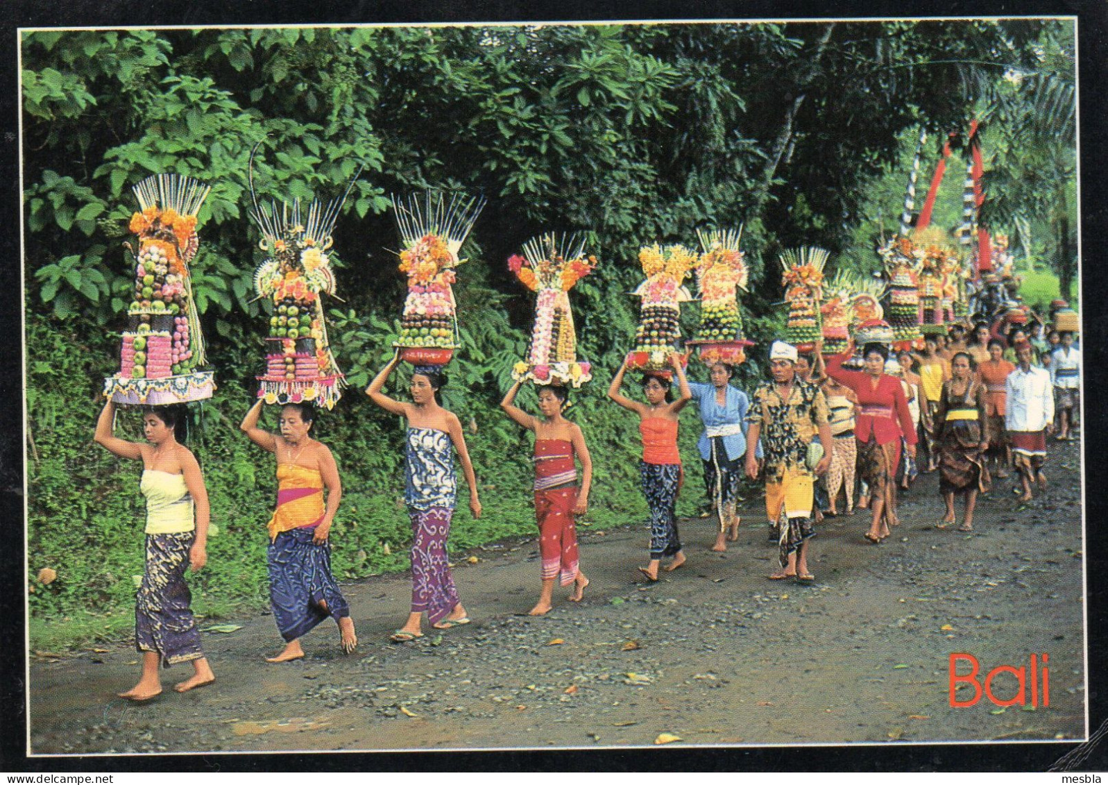 2 CPM -  BALI - Duck  Shepherd  UBUD -  A Procession To The Temple -  Timbres Au Dos Des 2 Cartes - Indonesië