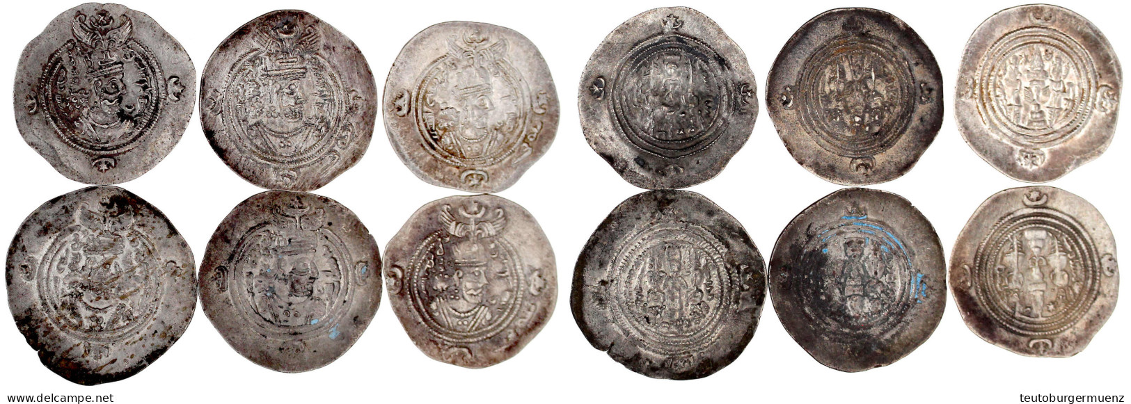 6 X Drachme. Sehr Schön - Orientalische Münzen
