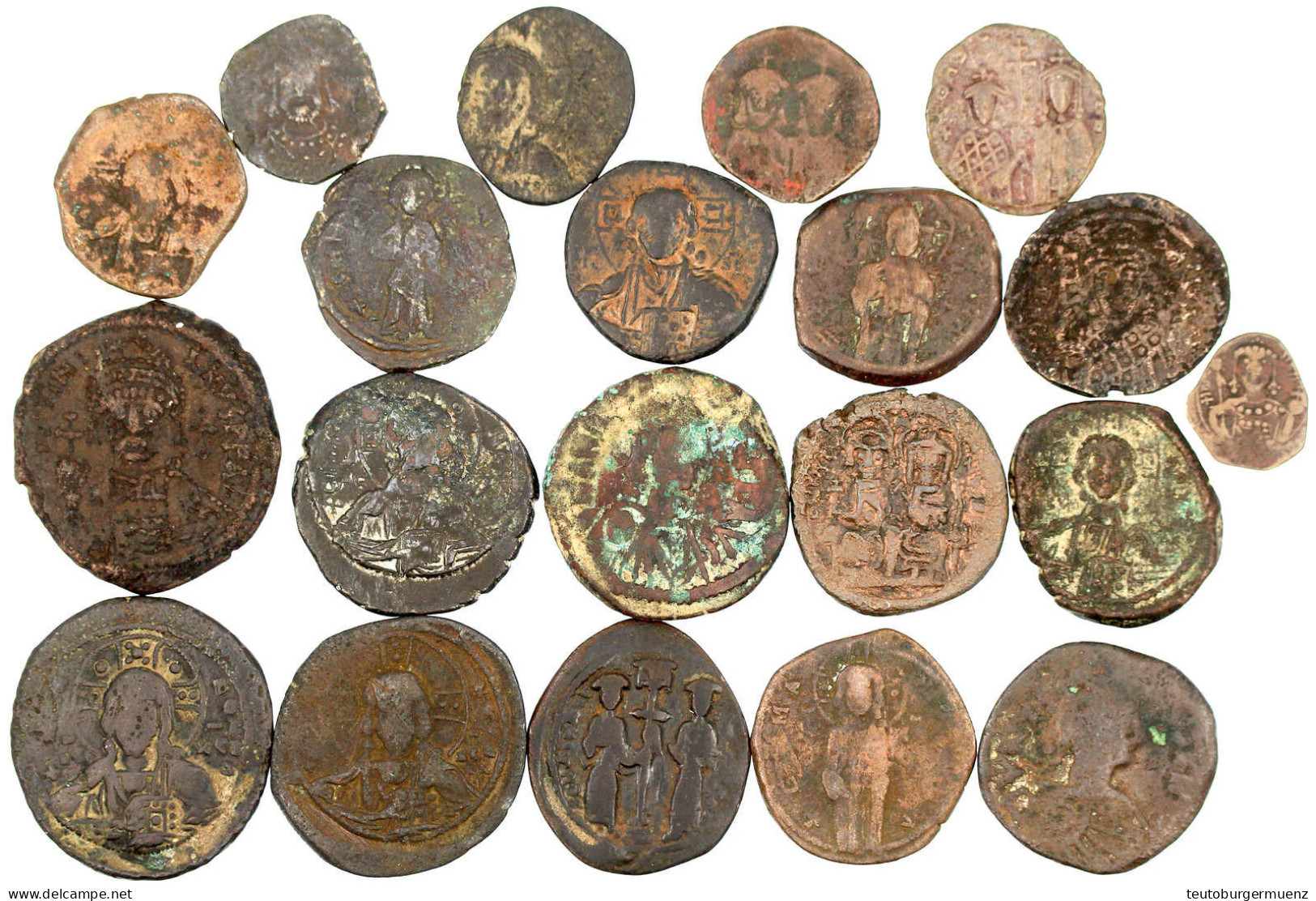 20 Div. Bronzemünzen Des 6 Bis 11. Jh. Schön Bis Schön/sehr Schön - Byzantium