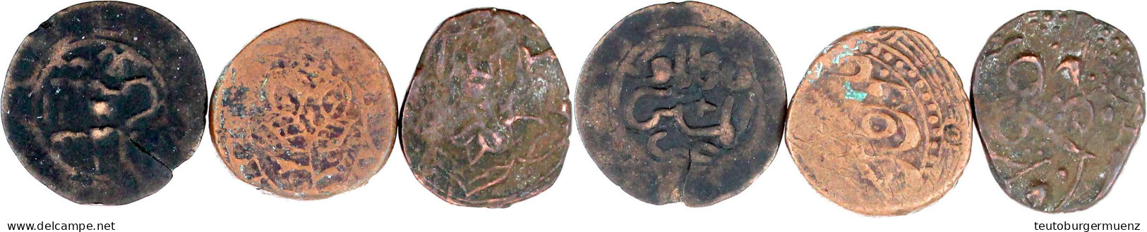 3 Islamische Kupfermünzen, Vermutlich Georgien Oder Iran. Schön Bis Sehr Schön - Oosterse Kunst