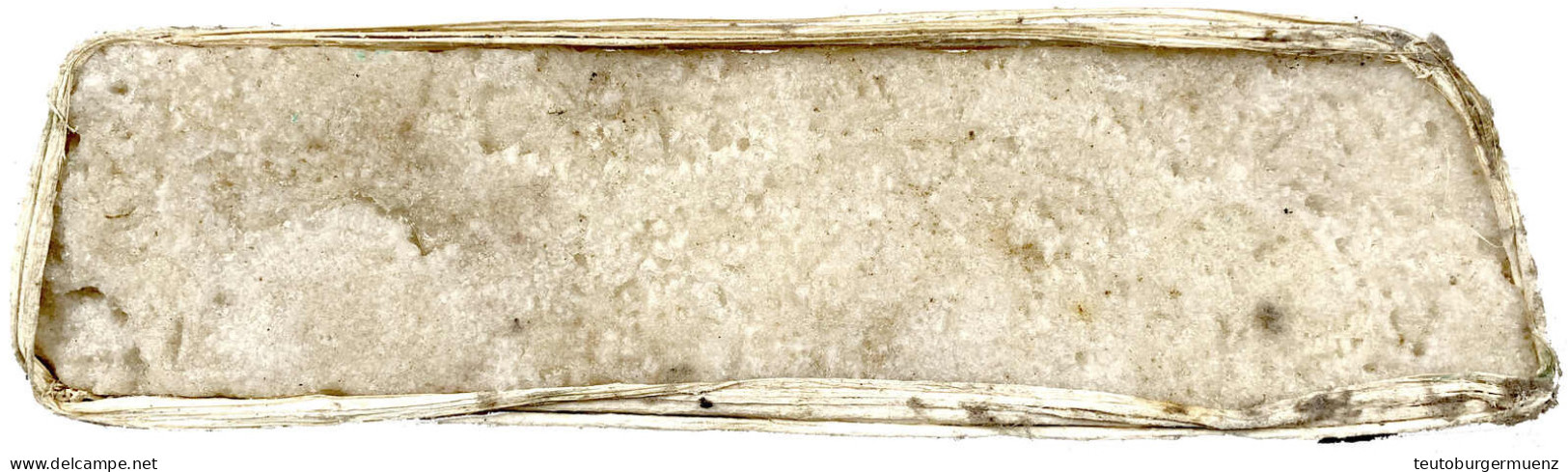 Äthiopien: Salzbarren, Sogenannter 'Amoli' Mit Faserband Umwickelt. 28 X 7,5 X 5 Cm. 1384 G. Hadlaub 6. - Andere & Zonder Classificatie