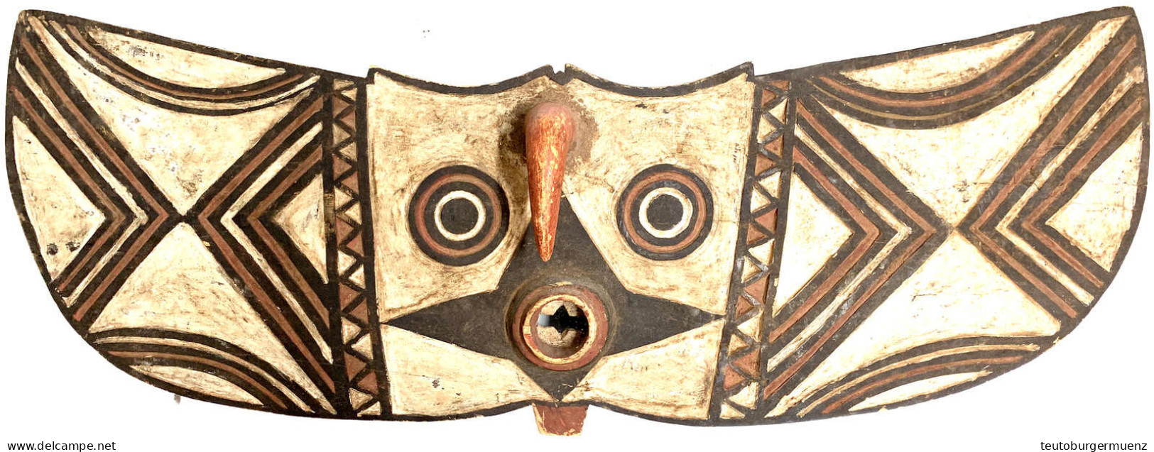 Burkina Faso: Sperbermaske, Stamm Der Bwa. Holz, 109 X 33 Cm. KEIN VERSAND/NO SHIPPING POSSIBLE - Sonstige & Ohne Zuordnung