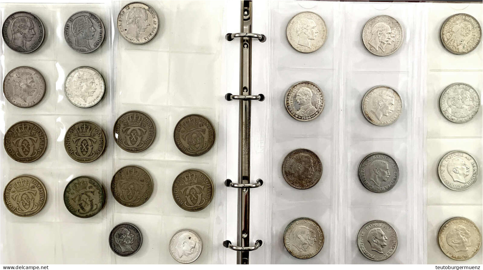 Schöne Sammlung Von 114 Münzen Ab 1874 Bis 1997. Von 10 Öre Bis 4 X 200 Kronen. Dabei Viele Gute Erhaltungen Der Frühen  - Danimarca