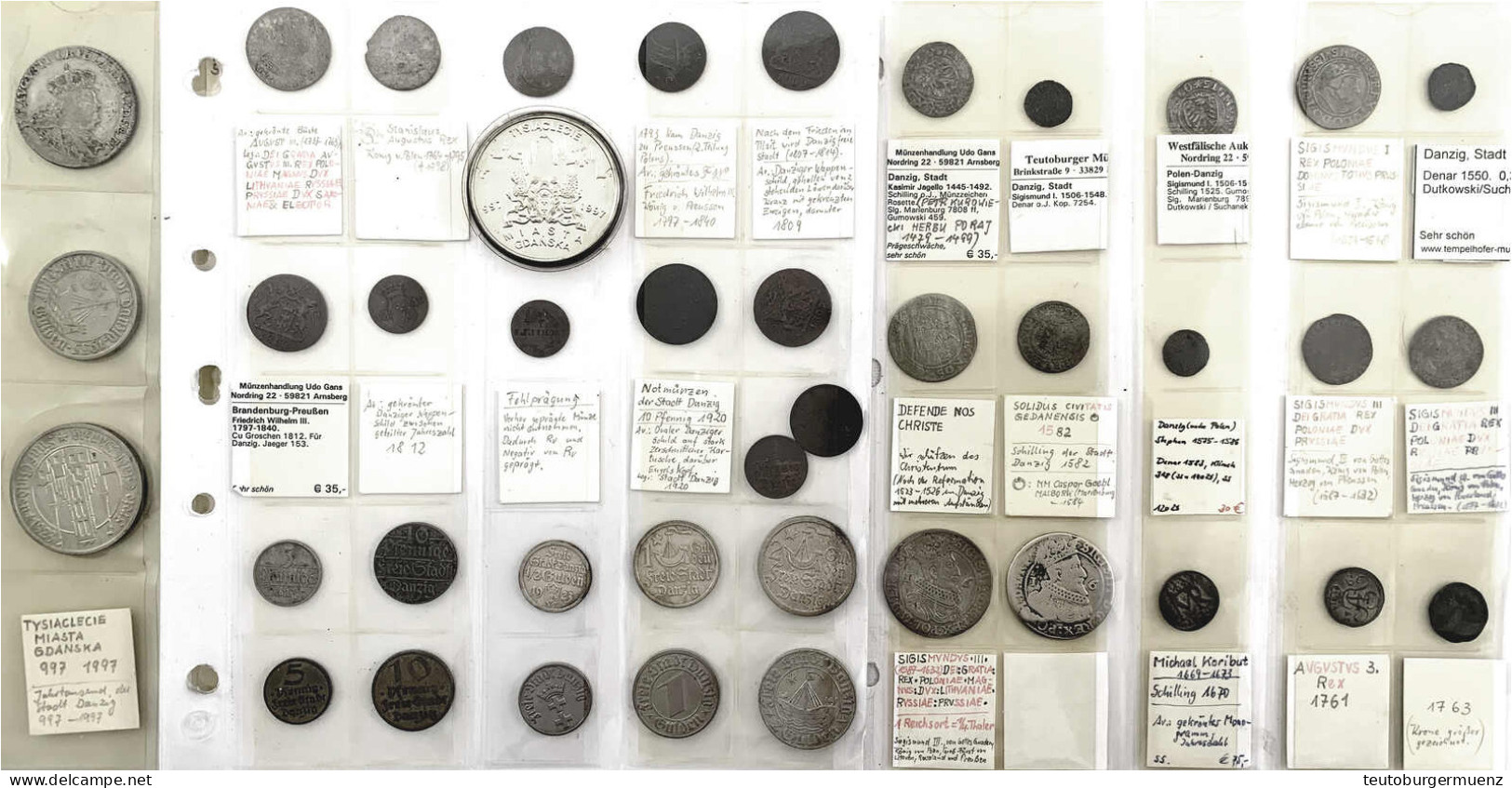 Tolle Sammlung Von 41 Stück (40 Münzen Und 1 Medaille), Beginnend Im 15. Jh. (Kasimir Jagello) Bis Zur Freien Stadt Im 2 - Poland