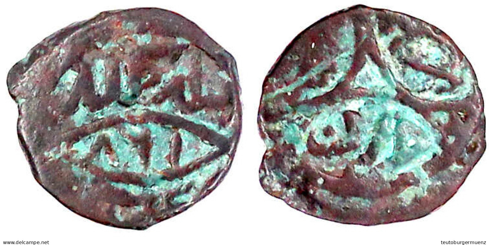 Kupfer Mangir AH 861 = 1456/1457, Brusah (Bursa). Sehr Schön, Selten. Valentine 32. The Sultan Collection 9126. - Turchia