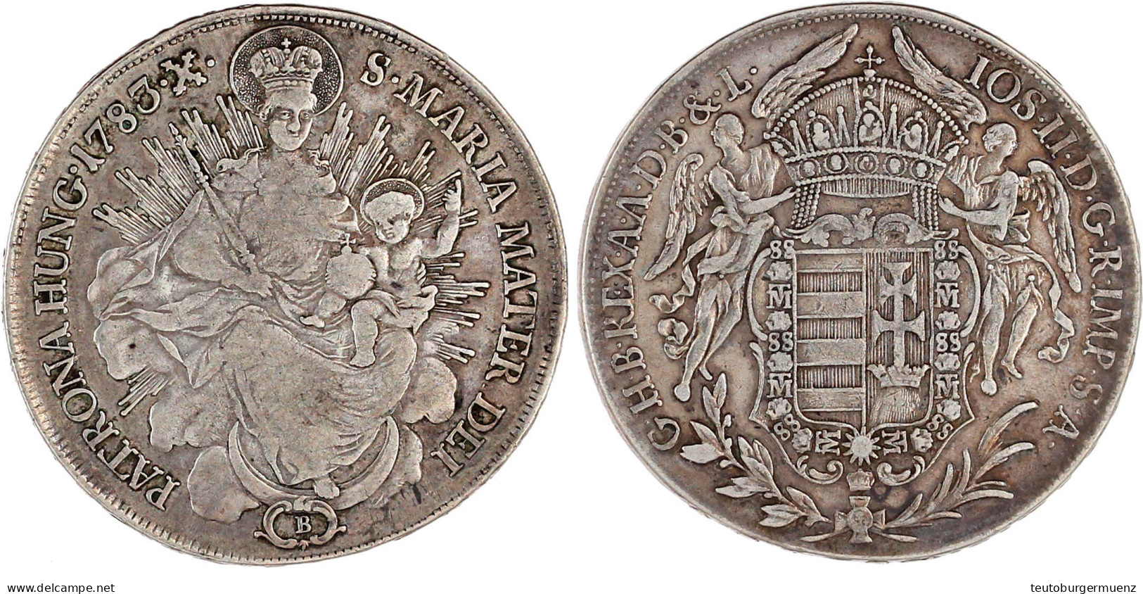 Madonnentaler 1783 B, Kremnitz. 27,74 G. Sehr Schön. Herinek 148. Davenport. 1168. - Pièces De Monnaie D'or