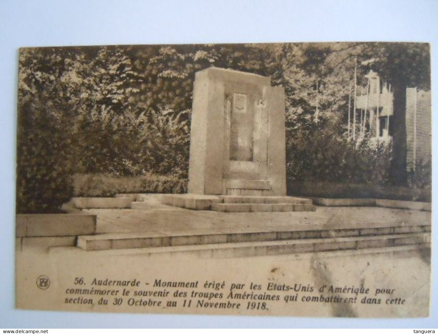 Oudenaarde Audenarde Monument érigé Par Les Etats-Unis D'Amerique Souvenir Des Troupes Américaines En 1918 Gelopen 1939 - Oudenaarde